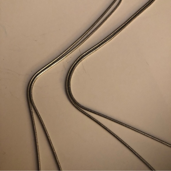 3/$20 Laura Silver and Turquoise Long Necklace NWT - Picture 5 of 13